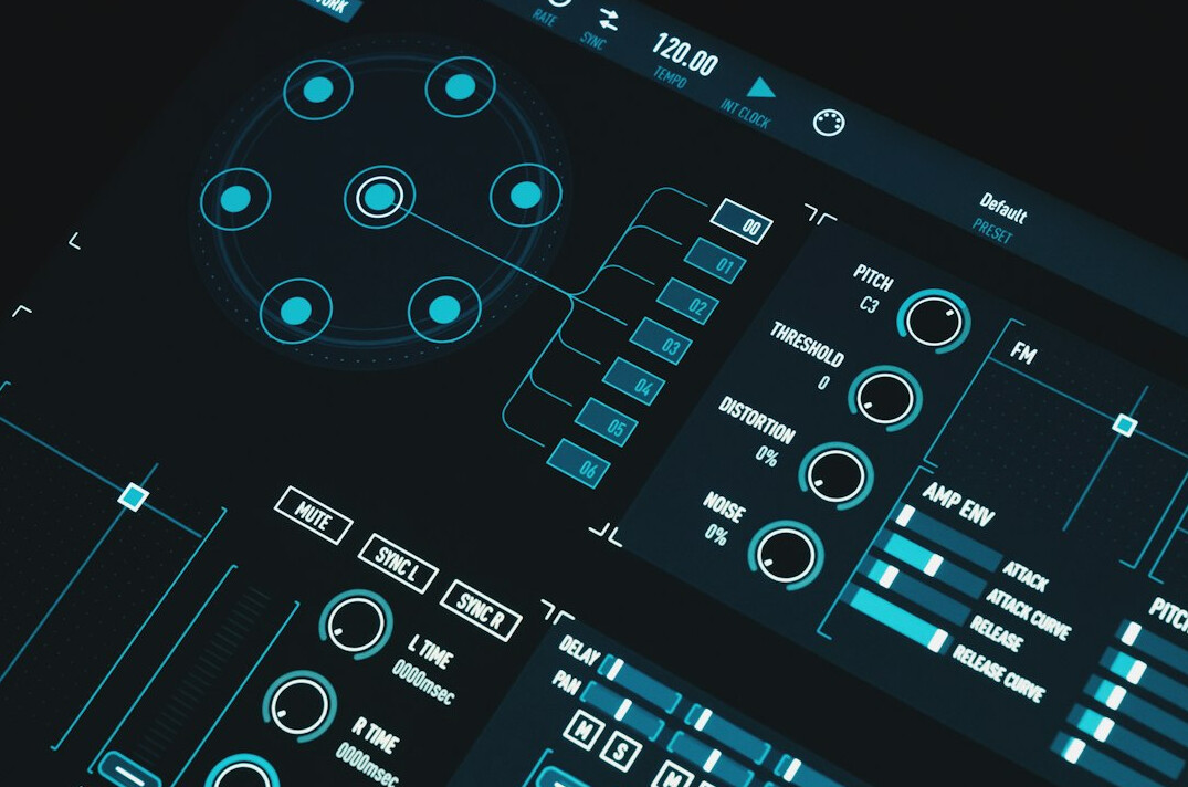 futuristic tech interface